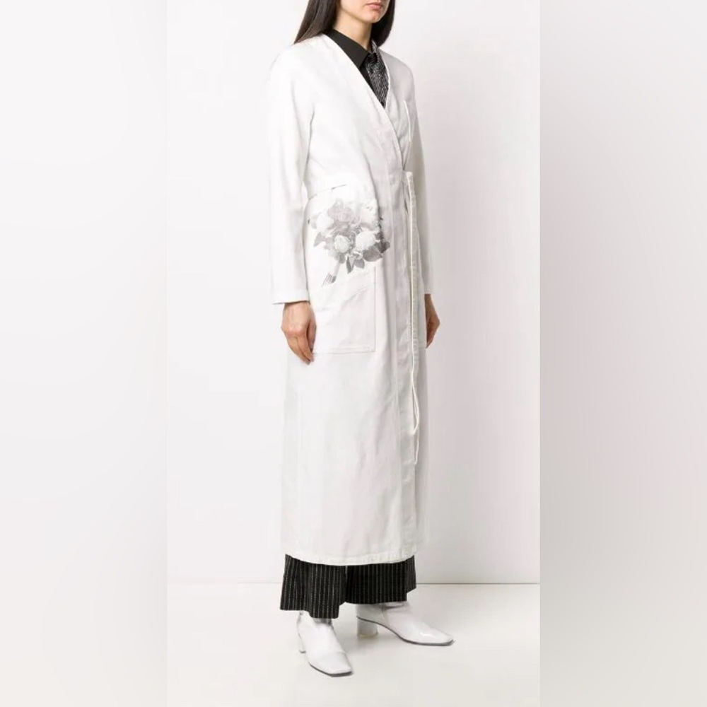 MAISON MARGIELA MM6 “just margiela” white denim dress/coat. Perf bride-2-be!